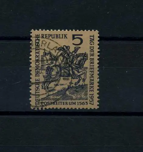 DDR 1957 PLATTENFEHLER Nr 600 f46 gestempelt (101455)