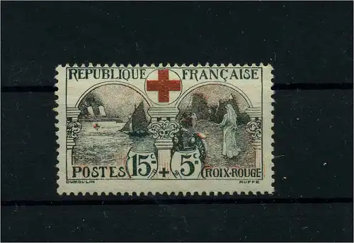 FRANKREICH 1918 Nr 136 Haftstelle/Falz (101601)