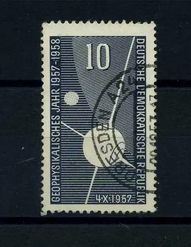DDR 1957 PLATTENFEHLER Nr 603 f34 gestempelt (101775)