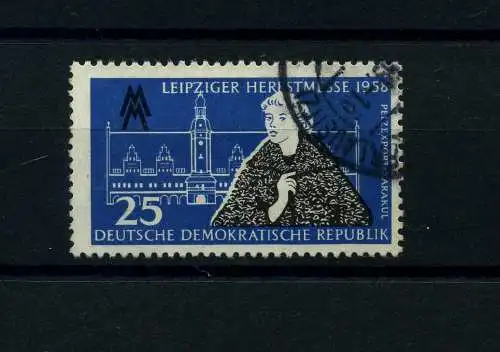 DDR 1958 PLATTENFEHLER Nr 650 f49 gestempelt (101813)