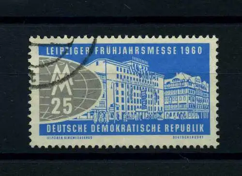DDR 1960 PLATTENFEHLER Nr 751 f11 gestempelt (101859)