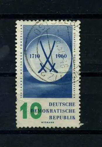 DDR 1960 PLATTENFEHLER Nr 775 f43 gestempelt (101875)