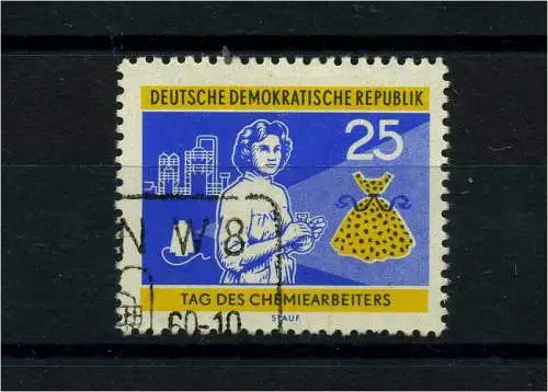 DDR 1960 PLATTENFEHLER Nr 803 f42 gestempelt (101896)