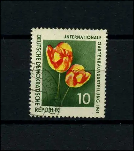DDR 1961 PLATTENFEHLER Nr 854 f9b gestempelt (101919)