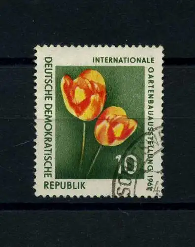 DDR 1961 PLATTENFEHLER Nr 854 f9b gestempelt (101920)