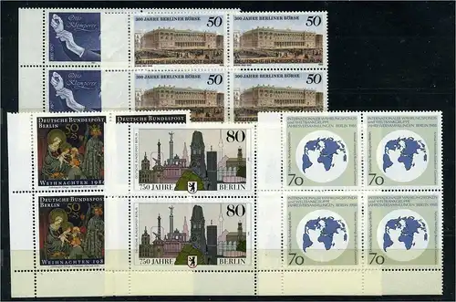 BERLIN Lot aus 1986 postfrisch (102042)