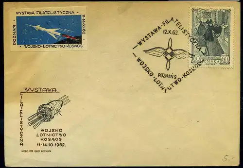 POLEN 1962 Brief gestempelt (102805)