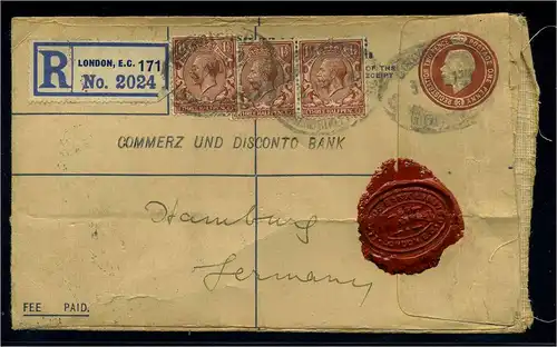 GROSSBRITANNIEN 1913 Brief gestempelt (102818)