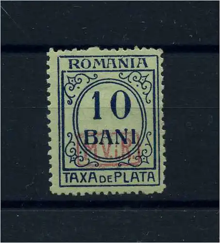 MV RUMAENIEN PORTO 1918 Nr 2 postfrisch (103506)