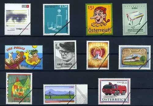 OESTERREICH Lot MUSTERMARKEN postfrisch (103677)