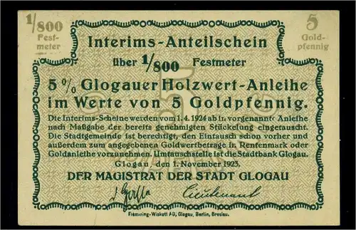 5Goldpfennig 1923 Aushilfsschein siehe Beschreibung (103956)
