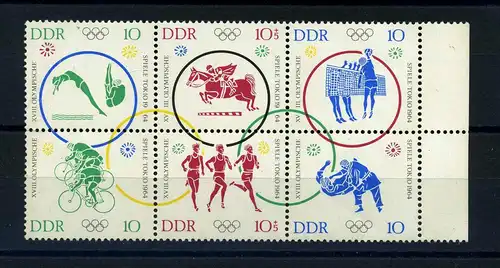 DDR 1964 PLATTENFEHLER Nr 1040 f41 postfrisch (104053)
