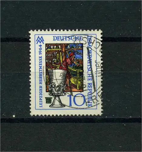 DDR 1964 PLATTENFEHLER Nr 1052 f10 gestempelt (104073)