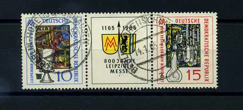 DDR 1964 PLATTENFEHLER Nr 1053 f49 gestempelt (104096)