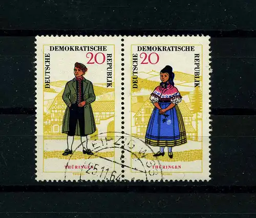 DDR 1964 PLATTENFEHLER Nr 1078 f40 gestempelt (104116)