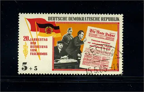 DDR 1965 PLATTENFEHLER Nr 1102 f24 gestempelt (104139)