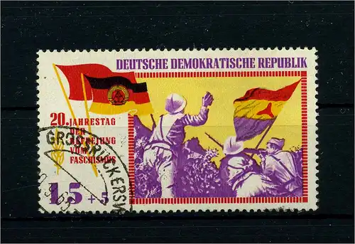 DDR 1965 PLATTENFEHLER Nr 1104 f24 gestempelt (104149)