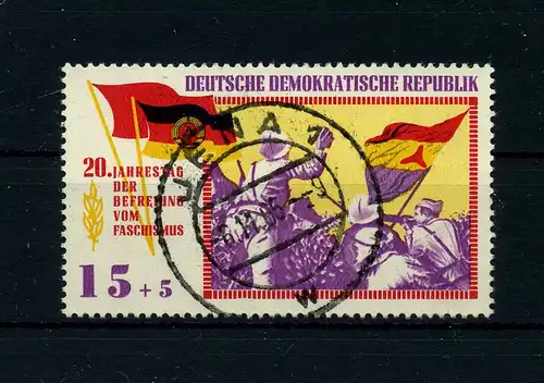 DDR 1965 PLATTENFEHLER Nr 1104 f24 gestempelt (104150)