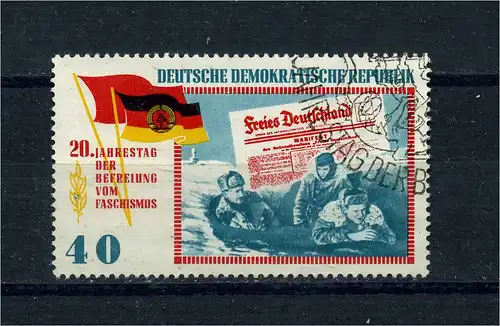 DDR 1965 PLATTENFEHLER Nr 1107 f8 gestempelt (104153)