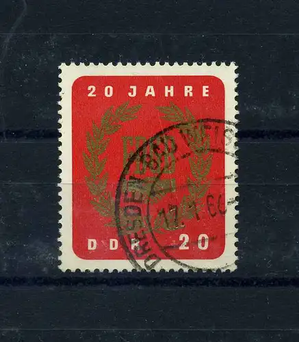 DDR 1965 PLATTENFEHLER Nr 1115 f25 gestempelt (104166)