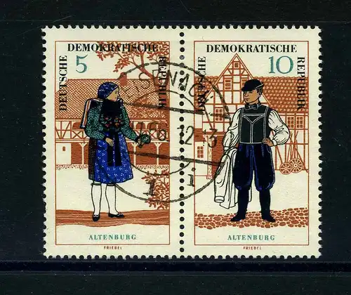 DDR 1966 PLATTENFEHLER Nr 1214 f31 gestempelt (104200)