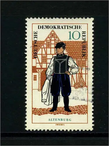 DDR 1966 PLATTENFEHLER Nr 1215 I gestempelt (104206)