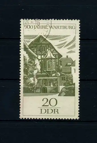 DDR 1966 PLATTENFEHLER Nr 1234 f16 gestempelt (104222)