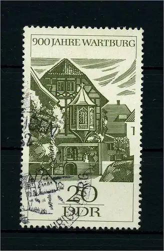 DDR 1966 PLATTENFEHLER Nr 1234 f16 gestempelt (104223)