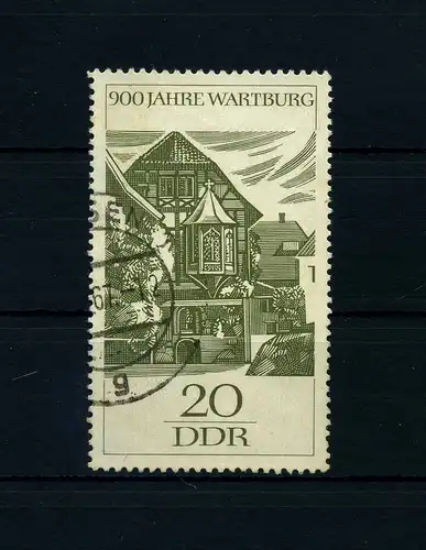 DDR 1966 PLATTENFEHLER Nr 1234 f16 gestempelt (104226)