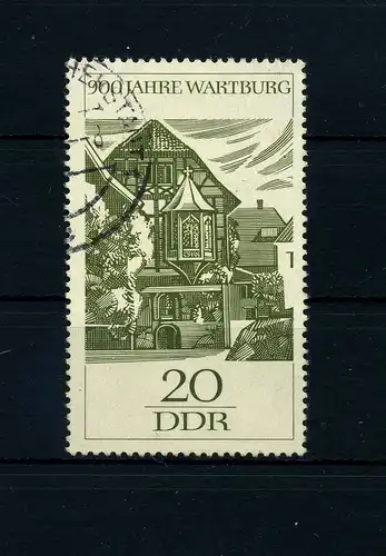DDR 1966 PLATTENFEHLER Nr 1234 f16 gestempelt (104230)