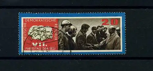 DDR 1967 PLATTENFEHLER Nr 1259 f4 gestempelt (104262)