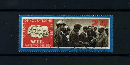 DDR 1967 PLATTENFEHLER Nr 1259 f10 gestempelt (104266)
