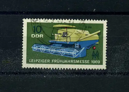 DDR 1969 PLATTENFEHLER Nr 1448 f12 gestempelt (104332)