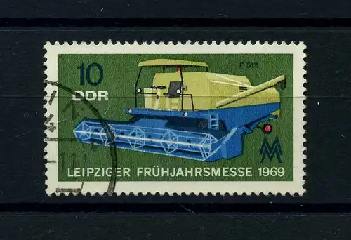 DDR 1969 PLATTENFEHLER Nr 1448 f12 gestempelt (104334)