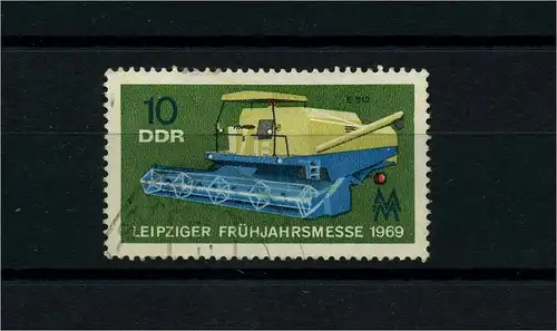 DDR 1969 PLATTENFEHLER Nr 1448 f12 gestempelt (104335)