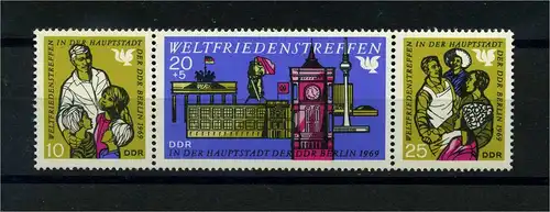 DDR 1969 PLATTENFEHLER Nr 1479 f2 postfrisch (104352)