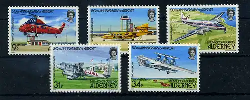 ALDERNEY 1985 Nr 18-22 postfrisch (104558)