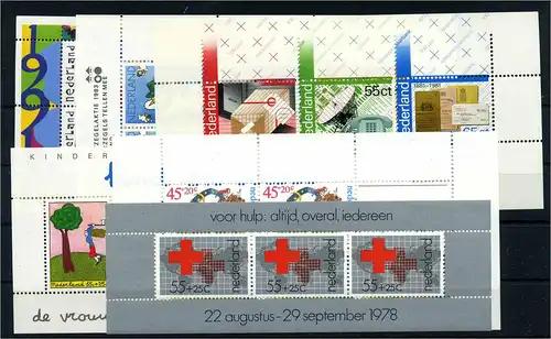 NIEDERLANDE Lot Blockausgaben postfrisch (104682)