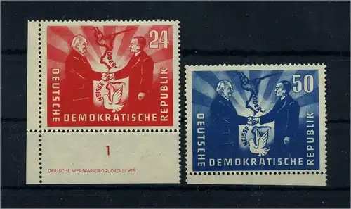 DDR 1951 Nr 284-285 postfrisch (104882)