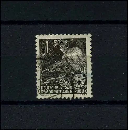 DDR 1953 PLATTENFEHLER Nr 405 ND I gestempelt (104405)