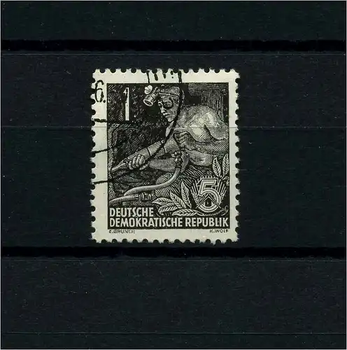 DDR 1953 PLATTENFEHLER Nr 405 ND I gestempelt (104407)
