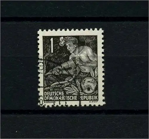DDR 1953 PLATTENFEHLER Nr 405 ND I gestempelt (104411)