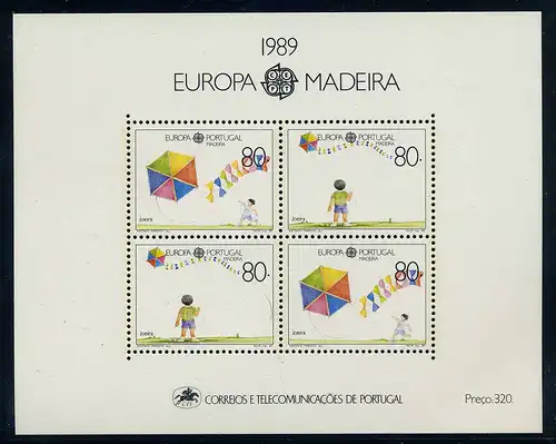 MADEIRRA 1989 Bl.10 postfrisch (105041)