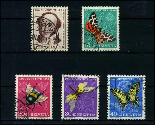 SCHWEIZ 1955 Nr 602-606 gestempelt (105594)