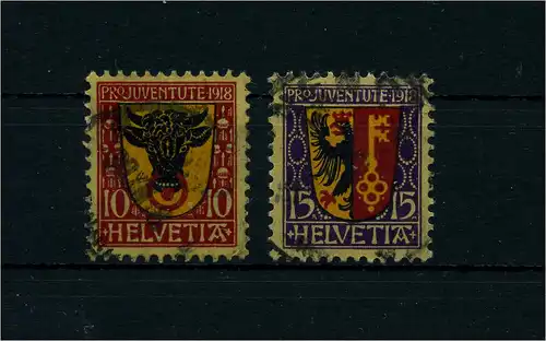 SCHWEIZ 1918 Nr 143-144 gestempelt (105620)