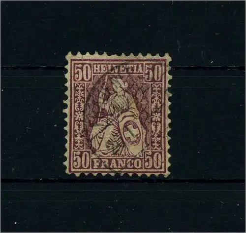 SCHWEIZ 1867 Nr 35 gestempelt (105630)