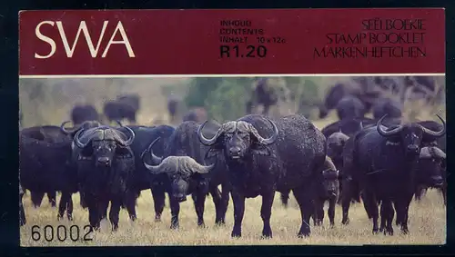 SUEDWESTAFRIKA 1985 Markenheftchen gestempelt (106015)