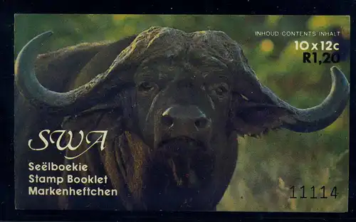 SUEDWESTAFRIKA 1985 Markenheftchen gestempelt (106017)