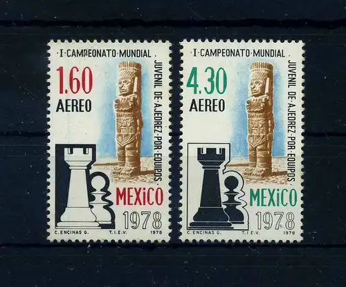 MEXIKO 1978 Satz Schach postfrisch (106150)