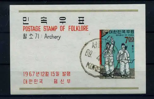 SUEDKOREA 1967 Bl.269 gestempelt (106242)